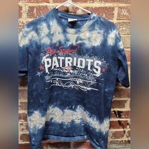 New England Patriots NFL Blue Tie Dye T-Shirt  Men's Medium